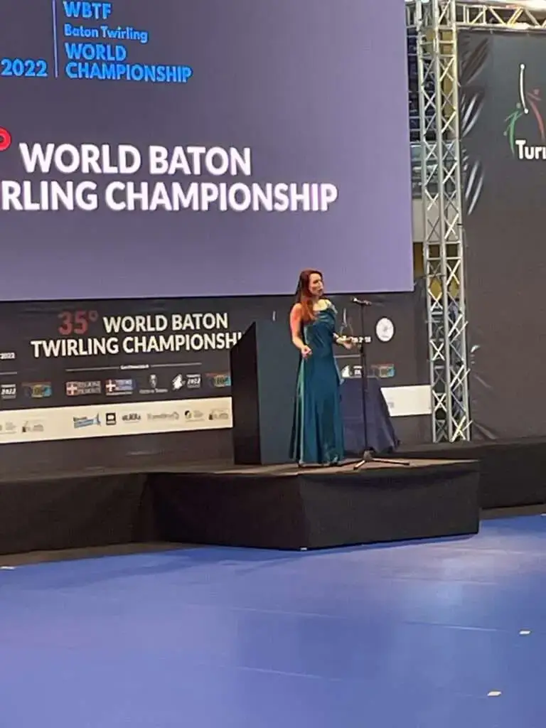 Roberta Pastorini cantante lirica campionati mondiali twirling baton