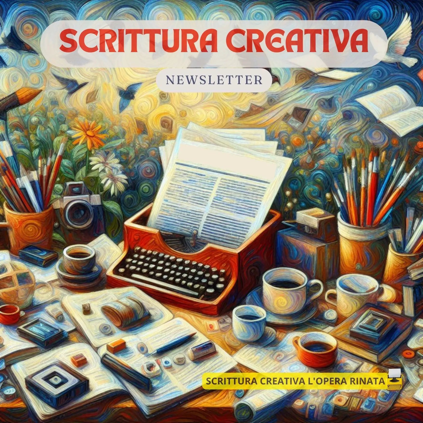 newsletter scrittura creativa, corsi scrittura creativa online in diretta l'opera rinata