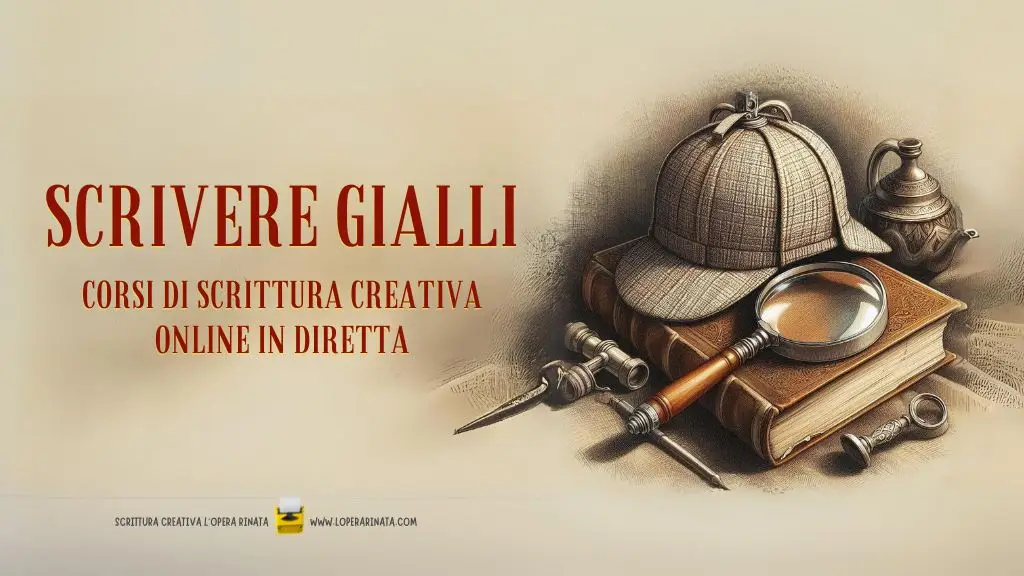 SCRIVERE GIALLI - Corsi di scrittura creativa online in diretta dedicati al Giallo e al Noir - Scrittura Creativa L'Opera Rinata.