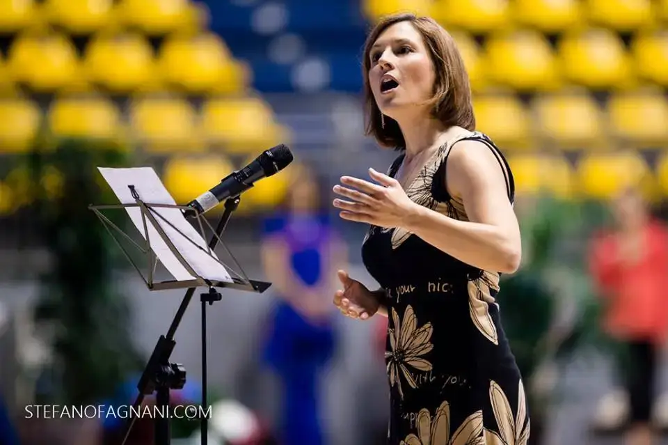 Micaela Traglia Gamba, allieva dei corsi di canto del maestro Valter Carignano