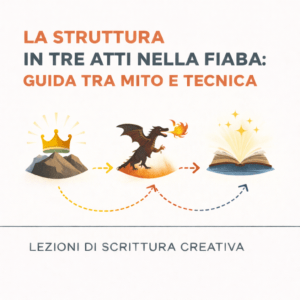 Diagramma dell'arco narrativo e della struttura in tre atti nella fiaba classica