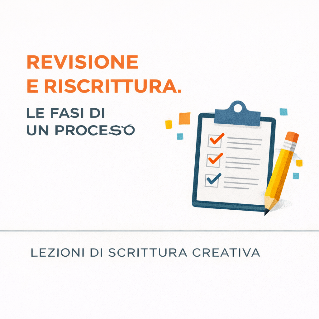 Lezione di Scrittura Creativa su revisione e riscrittura testi per autori e professionisti della narrativa.